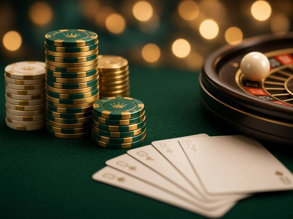 Roulette and card table details
